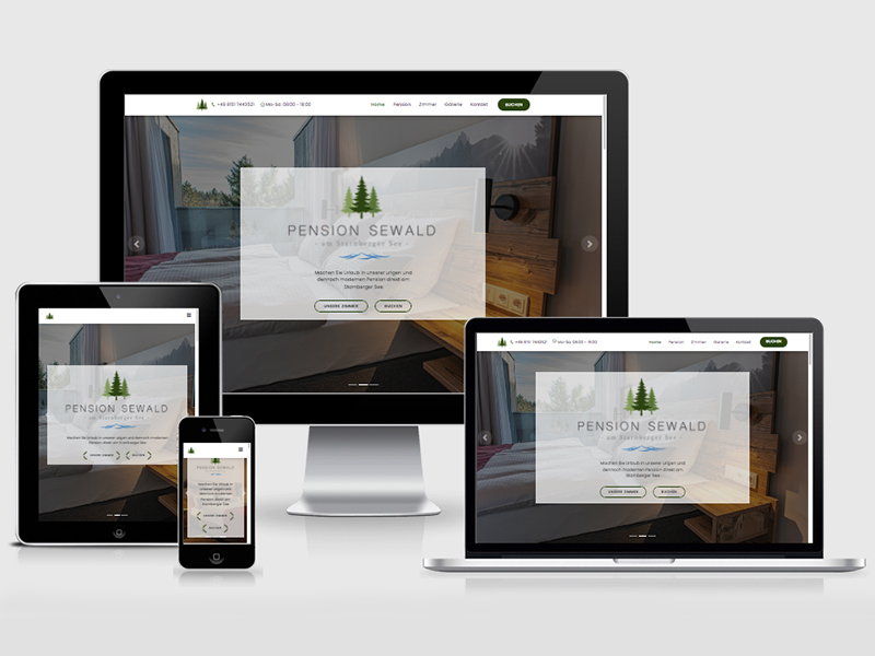 Webdesign in Starnberg - HTML - Responsive Unternehmenswebseite Gestaltung Programmierung Starnberg